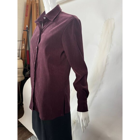 Allison Taylor Womens Stretch Button-Up Blouse - Small - 97% Polyester 3% Spande - Picture 3 of 15